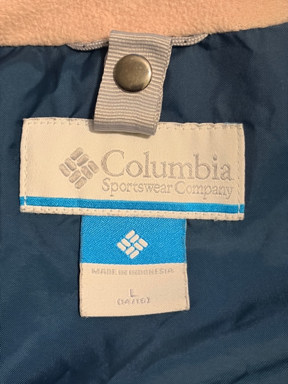 Columbia 3:1 Interchange Youth Teal Floral Hooded Raincoat, waterproof size L - Picture 6 of 11